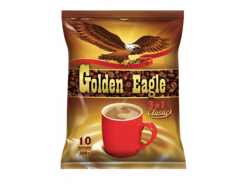 Кофе Голден Игл 3в1 упаковка (10 шт), 1 упак