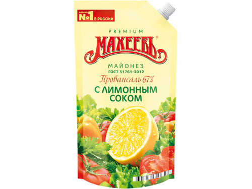 Майонез Махеевъ Провансаль с лимонным соком 200мл, 1 шт