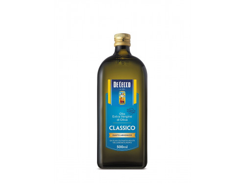 Масло оливковое De Cecco нераф классик 500мл (12), 1 шт